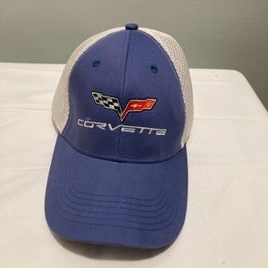 Blue & White Corvette cap